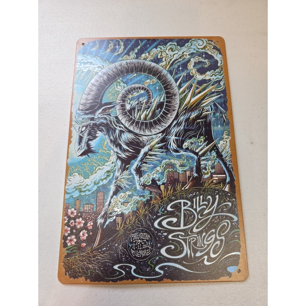 Billy Springs 2021 Rustic-looking 8x12‎ Metal Sign Philadelphia Fillmore